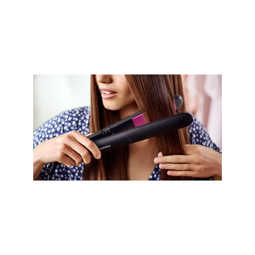 Philips StraightCare Essential ThermoProtect Straightener - Black/Pink (Photo: 3)